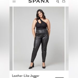 Spanx leather like jogger